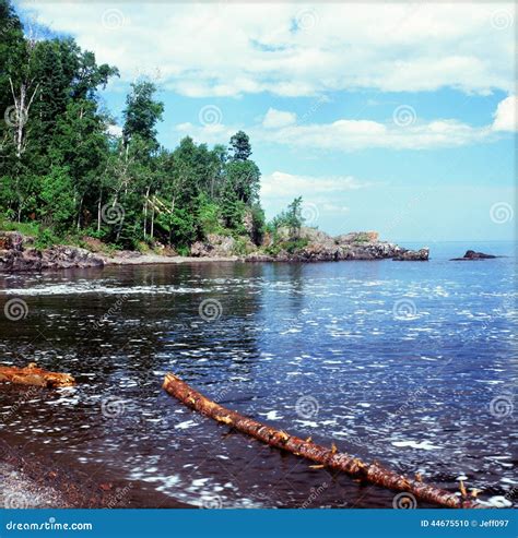 Lake Superior North Shore Minnesota Stock Photo Image Of Rock