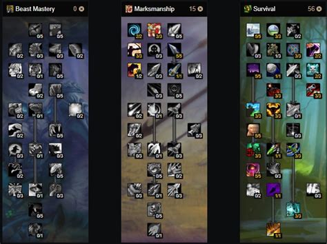 PvP Survival Hunter Talents Builds Glyphs WotLK Classic Warcraft