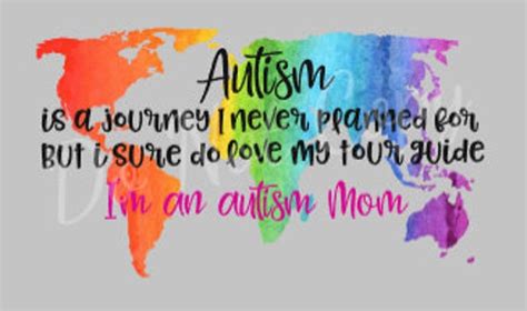 Autism Mom DIGITAL DESIGN PNG Autism Journey Love My | Etsy