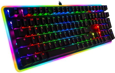 Rosewill Mechanical Gaming Keyboard Rgb Led Glow Backlit Computer