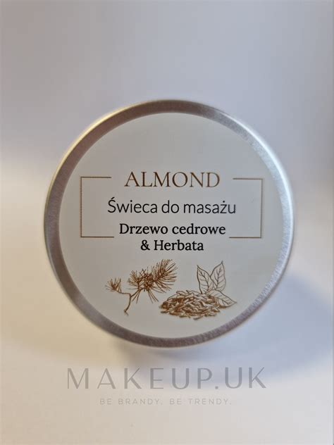 Almond Cosmetics Cedarwood Fresh Tea Massage Candle Gift Cedarwood