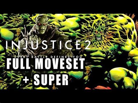 Injustice Swamp Thing Full Moveset Super Fps Ps Pro And