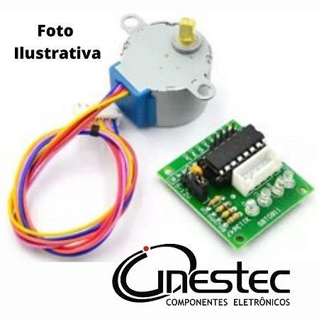 MOTOR DE PASSO 5V PLACA CONTROLADORA ULN2003 Cinestec