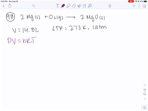 ⏩SOLVED:A 0.543 -g piece of magnesium reacts with excess oxygen to ...