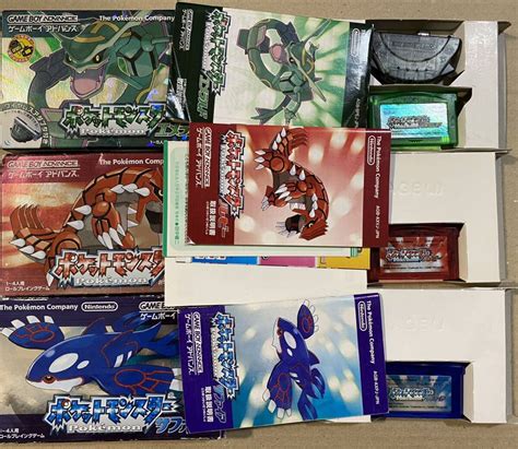 【傷や汚れあり】gba ゲームボーイアドバンス ポケットモンスター エメラルド ルビー サファイア 箱説付きの落札情報詳細 ヤフオク落札