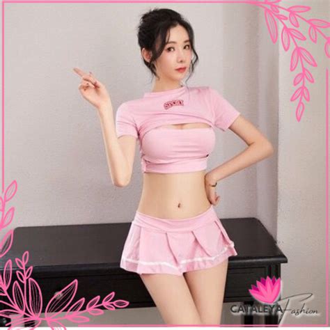 Jual Cataleya Lingerie Set Cosplay Seksi Rok Mini Pakain Wanita Sexy Import Shopee