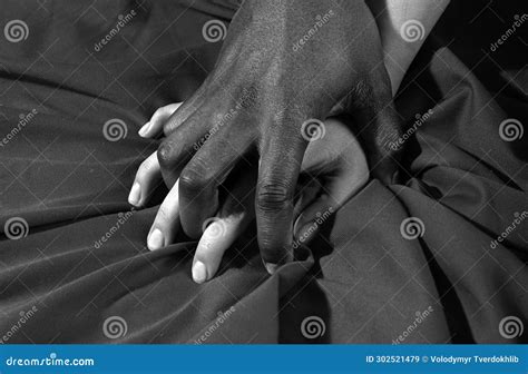 Hands Closeup Sensual Couple Sex Man And Woman Tender Passion Having Sex On Bed Make Love