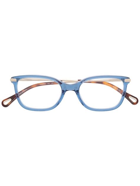 Chloé Eyewear Square Frame Glasses Farfetch