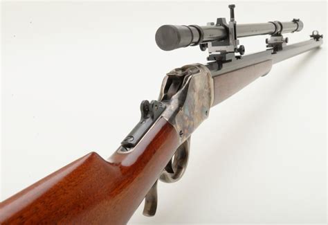 Cimarron Reproduction Of A Model 1885 High Wall Single Shot Rifle 45