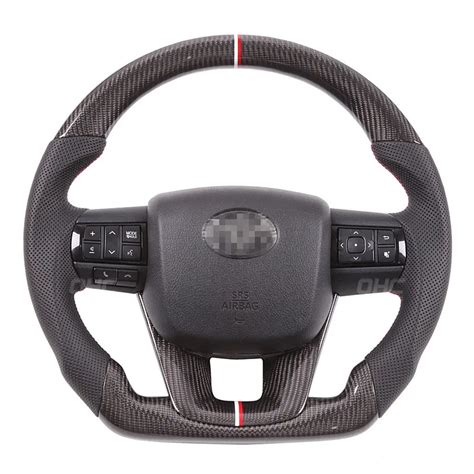 Volante De Fibra De Carbono Real Compatible Con Accesorios De Coche