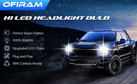 OFIRAM H1 LED Headlight Bulbs 1 1 Mini Size H1 LED Fog Light Bulb Plug