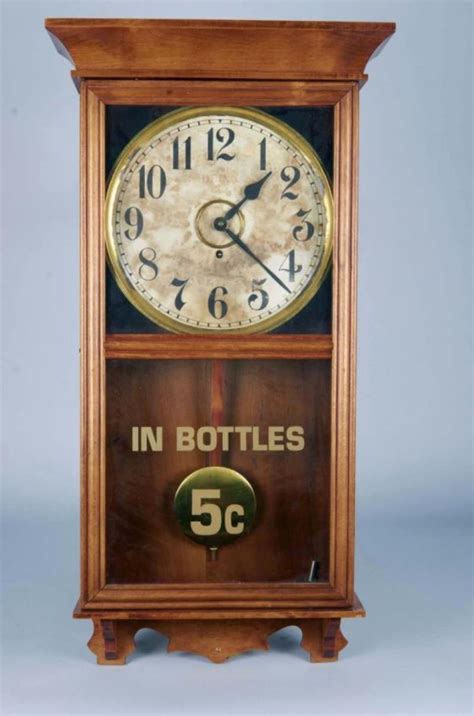 Early Coca Cola Gilbert Regulator Clock Value Price Guide