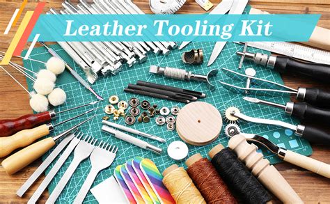 Amazon 328Pcs Leather Tooling Kit Leather Working Kit With Manual