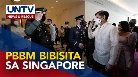 PBBM Nakatakda Ring Bumisita Sa Singapore Umaasang Makahihikayat Ng