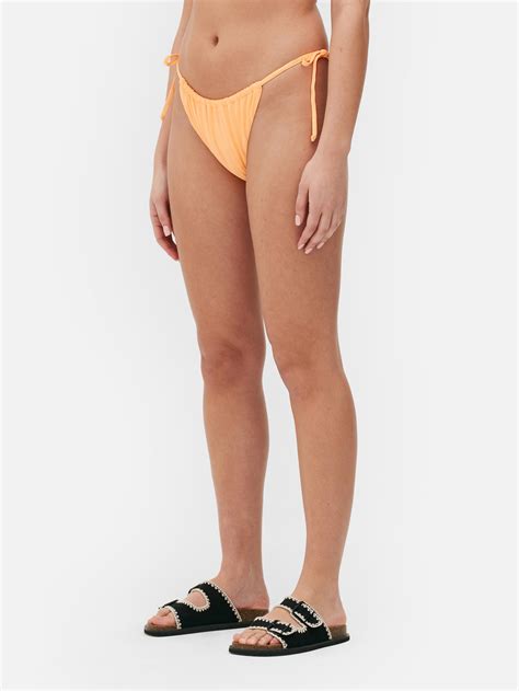 Women S Orange Side Tie Bikini Bottoms Penneys