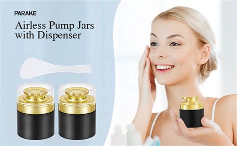 Amazon Parake Airless Pump Jars Pack Oz Empty Moisturizer