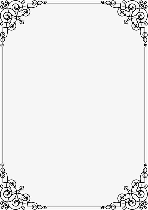 La Linea De Black Frame Black Línea Frame Png Imagen Para Descarga