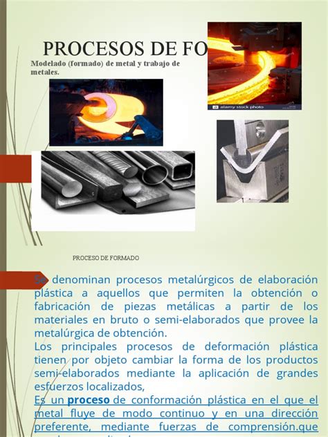 Como É Formado - 05 Procesos de Formado - 2021 | PDF | Forjar | Laminado (metalmecánica)