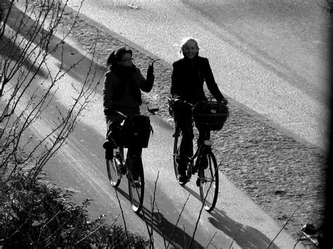 Bike Lane Chat Two Girlfriends Chatting On The Bike Lane O Flickr