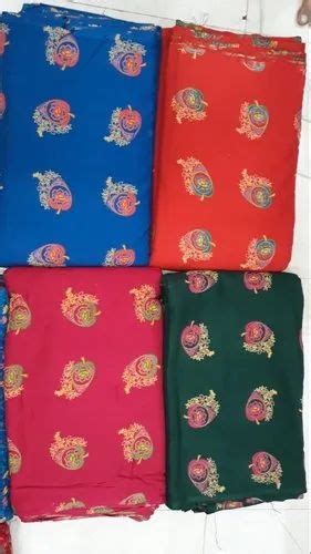 Procion Print Floral Printed Rayon Fabric Weight Kg Width Inch