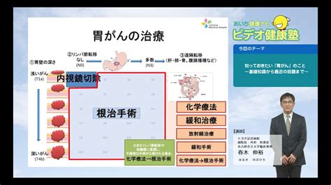 知っておきたい「胃がん」のこと～基礎知識から最近の話題まで Youtube