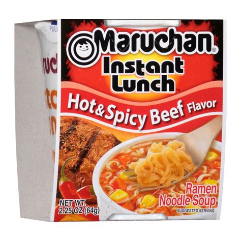 Maruchan Hot Spicy Beef Flavor Instant Lunch Ramen Noodles 64g Authentic Ja Foods