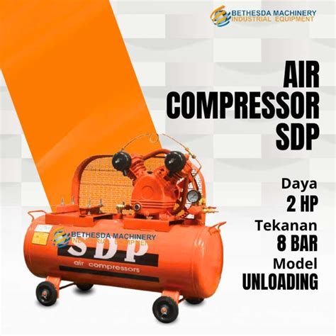 Jual Mesin Kompresor Angin Sdp 2 Hp Unloading Shark Air Compressor 2