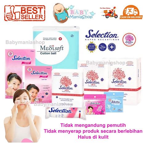 Jual Selection Kapas Pembersih Make Up Facial Cotton Round Bulat Kapas