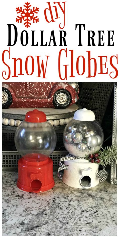 Diy Dollar Tree Snow Globe Re Fabbed