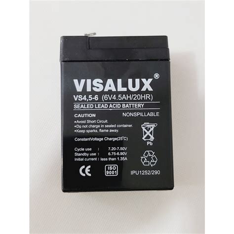 Jual Battery V Ah Emergency Lamp Visalux Ah Aki Kering Lampu