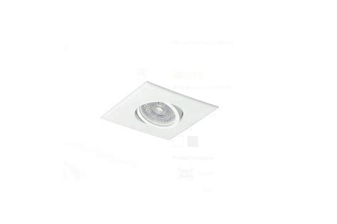 Spot Embutir PVC Cuadrado Blanco Negro Móvil Dicroica LED 7W Dimerizable