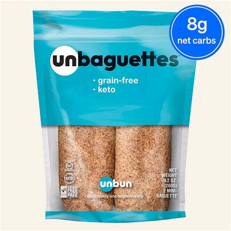 Unbaguettes 8 Gluten Free Keto Sub Bun By Unbun