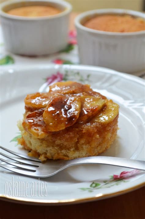 Mini Bolo Invertido De Banana Caramelada Caramelo E Sal