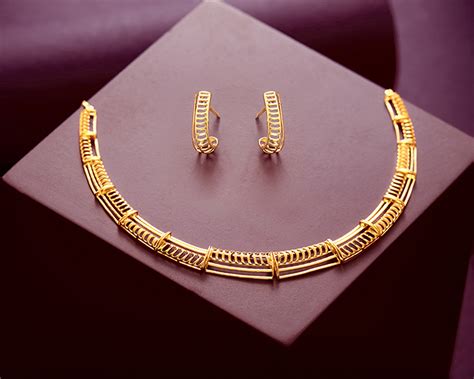necklace and earring set simple 15
