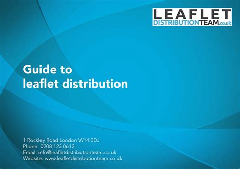 Leaflet Distribution Guide By Leaflet Distributionteam Issuu