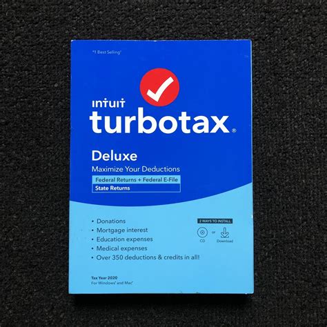 Turbotax 2020 Deluxe Federal And State New Sealed Loose Disc Ebay