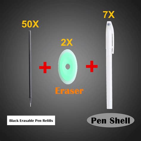 Pcs Uitwisbare Pen Refill Set Pen Shell Wasbare Grandado