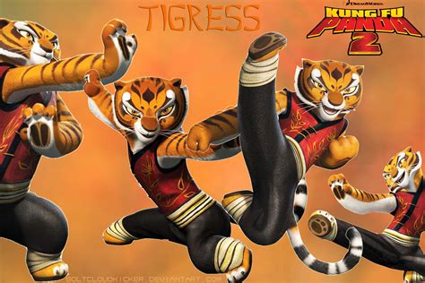 Kung Fu Panda Tigre - Kung Fu Panda Tigresse Fond D'écran