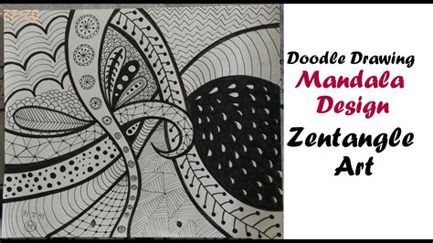 How To Draw Complex Zentangle Art Design For Beginners Easy Tutorial