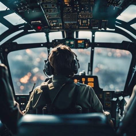 A arte de voar experiência de pilotos de helicóptero no cockpit voando