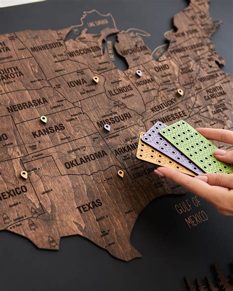 Usa map us pin map usa travel map map of united states us push pin map