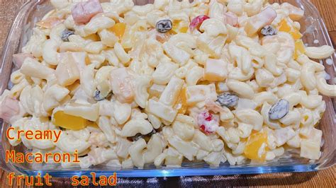 Creamy Macaroni Fruit Salad Macaroni Salad Recipe Recipe Learn