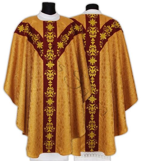 Semi Gothic Chasuble Gy K Cream Unlined All Products