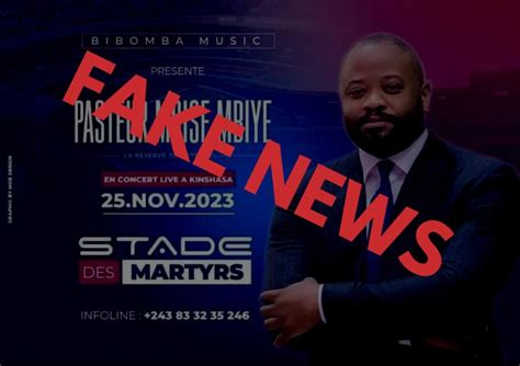 Gospel Moïse Mbiye dément prévoir un concert le 25 novembre au stade