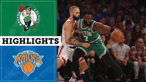 Boston Celtics Vs New York Knicks Full Game Highlights Jaylen Brown Scores 46 Points Youtube