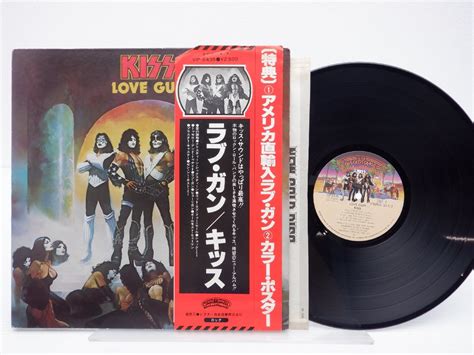 【やや傷や汚れあり】【帯付】kissキッス「love Gunラヴ・ガン」lp（12インチ）casablanca Records