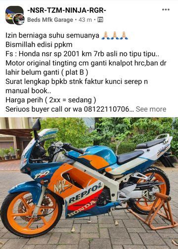 Harga Honda Nsr Sp Makin Gila Gilaan Tembus Rp Off