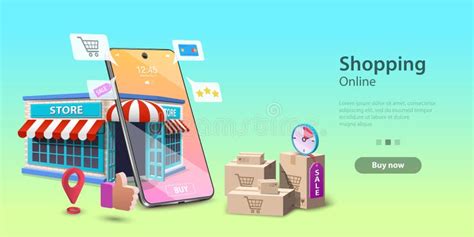 Online Shopping Landing Page Template, Mobile Store Concept, Fast ...