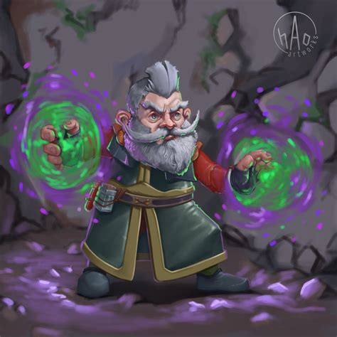 Gnome warlock by haoartworks on DeviantArt