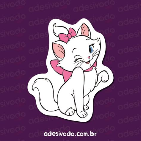 Adesivo Da Gatinha Marie Loja De Adesivos